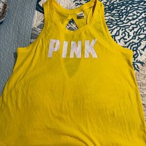 PINK Victoria's Secret Bright Yellow Tank